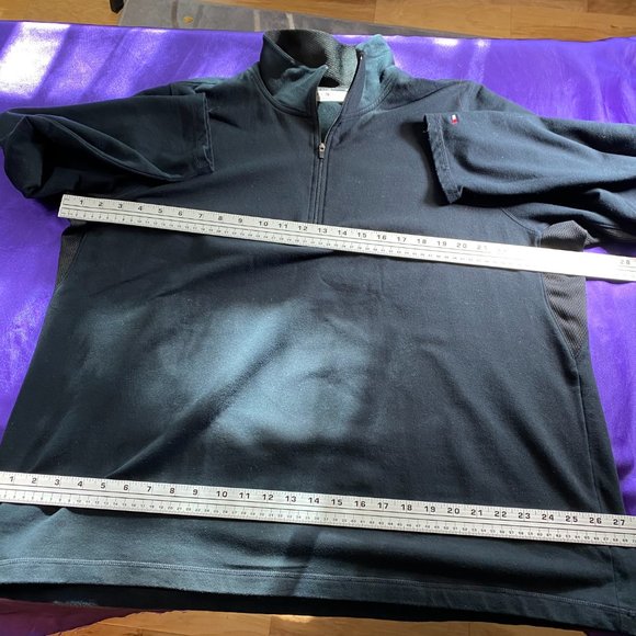 📌Tommy Hilfiger Black Half-Zipper Top Sweatshirt - Picture 9 of 14